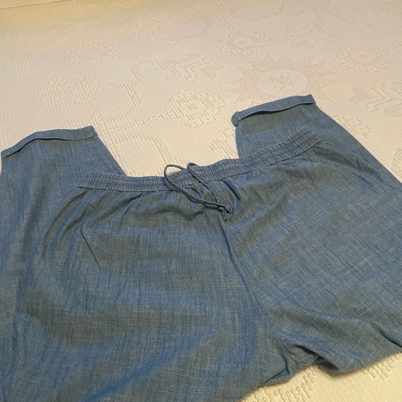 J By J Crew Chambray Pants Size 14 - Picture 3 of 5